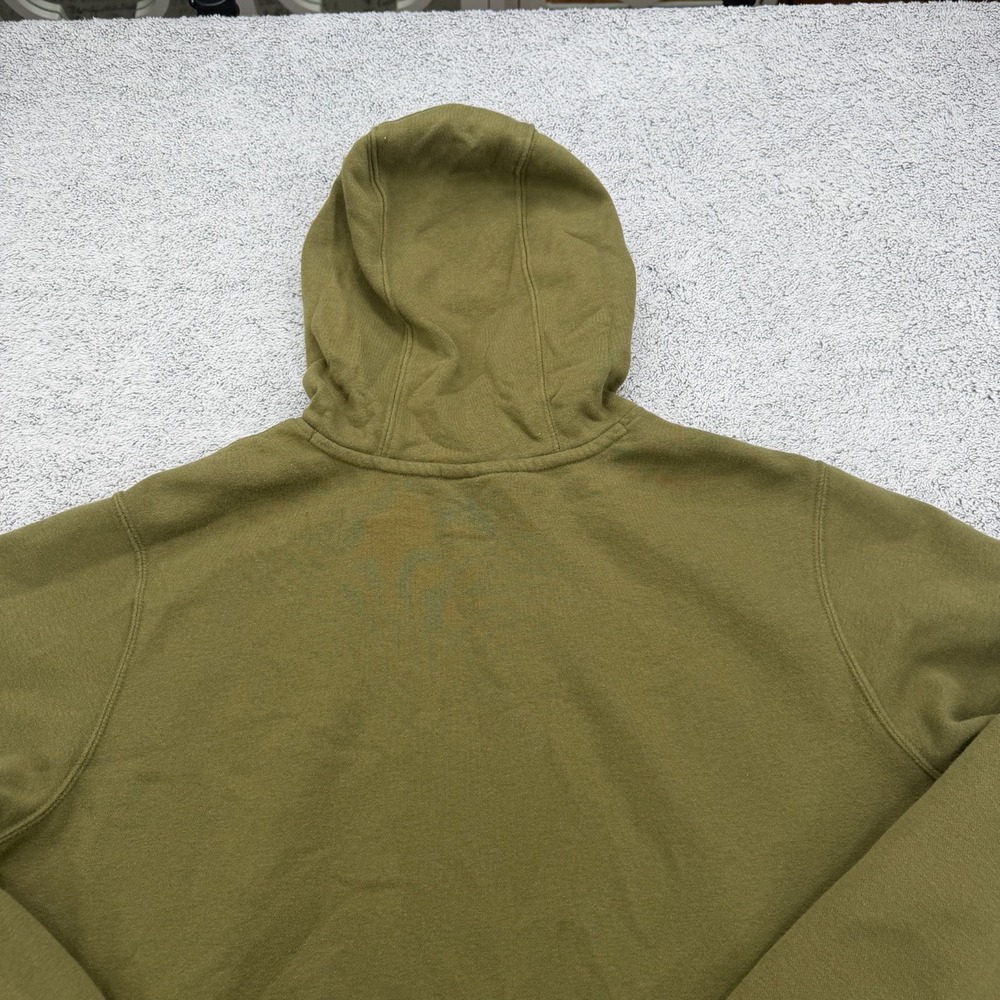 Nike Hoodie Mens Extra Large XL Olive Green Box Logo Center Swoosh Sweatshirt - Picture 11 of 14